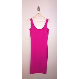 Hatch Women's Maternity Dress Pink Barbiecore Stretch Size M